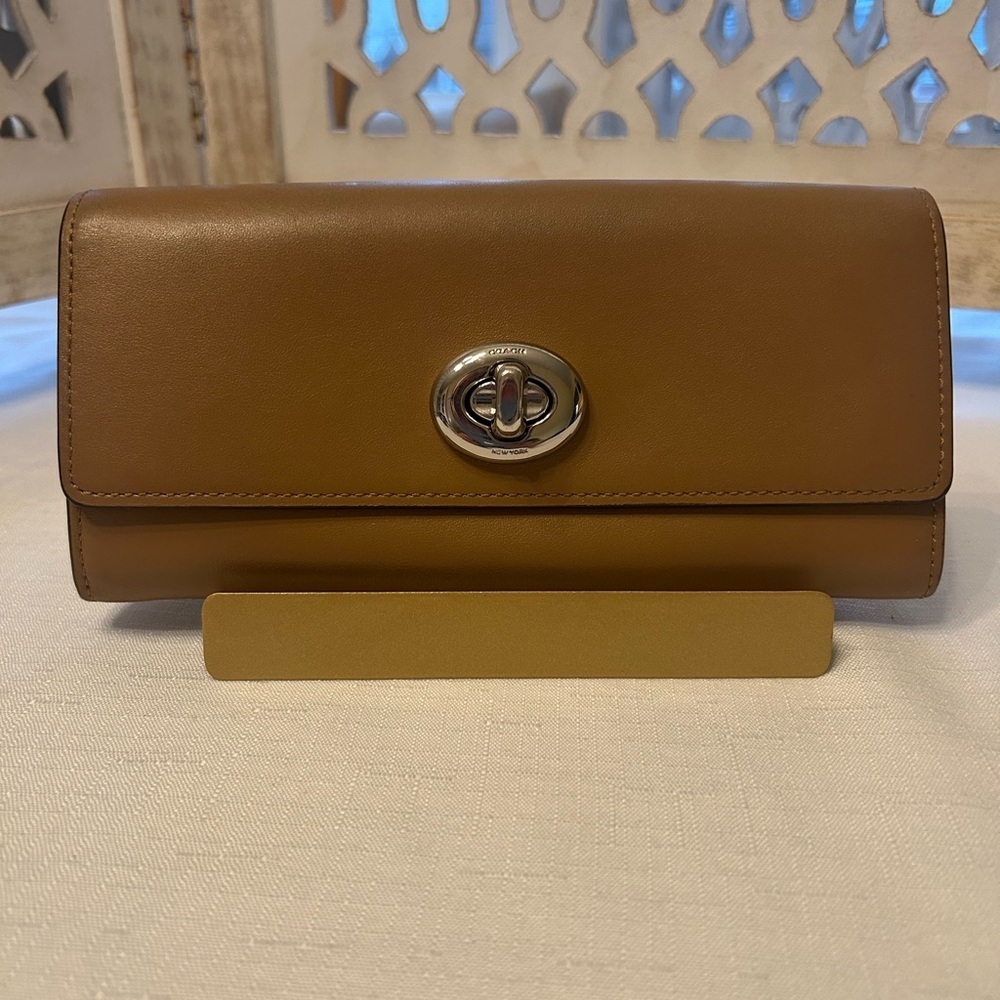 Coach Tan Leather Wallet